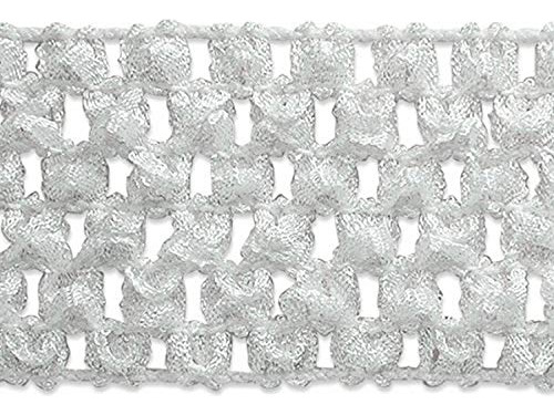 1-3/4-inch Crochet Stretch Trim Embellishment, 20-yard,...