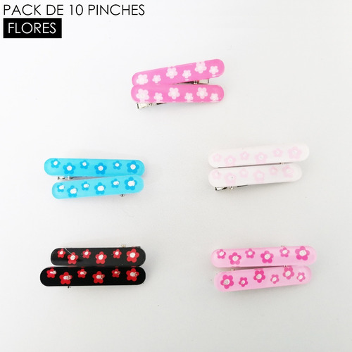 Pack De 10 Pinches De Plásticos - Diseños