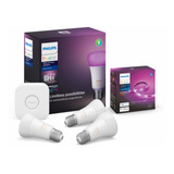 Kit Inicio Philips Hue Colores + 1 Hue Lightstrip 2 Metros