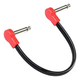 Cable De Conexión Para Guitarra Eléctrica/bajo 20cm Rojo B