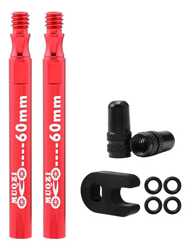 Bicicleta Presta Value Extender Bicicleta 2pcs Rojo 60mm