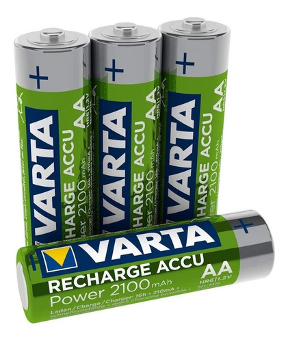 4 Pilas Aa Varta Eco Recicladas 2100 Mah Alto Consumo