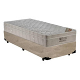  Colchão Solteiro De Molas King Airtech Com Cama Box 96cm