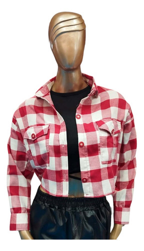 Camisa / Sobrecamisa / Chaqueta Para Dama Leñadora Fucsia