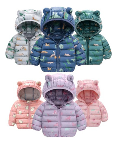 Parka Con Capucha Manga Larga Niño Y Niña Jump Kids