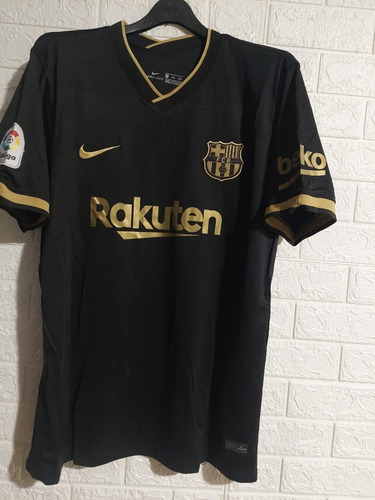 Jersey Fútbol  Messi Barcelona Talla Xl Estampado Negro 