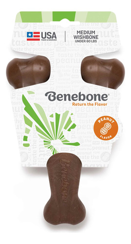 Brinquedo Para Cães Benebone Wishbone Amendoim Médio M