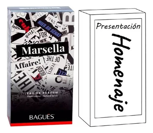 Perfume Femenino Bagues Marsella Scandal 100ml Homenaje