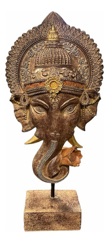 Panel Estatuilla Ganesha De Resina