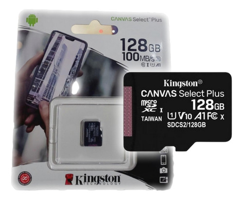 Tarjeta De Memoria Micro Sd Kingston 128gb Para Celular 100%