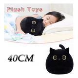 Peluche Gato Almohada Kawaii Gatito Gigante Grande Negro