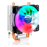 Cooler Gamer Universal Processador Rgb 4 Pinos Pwm Intel Amd