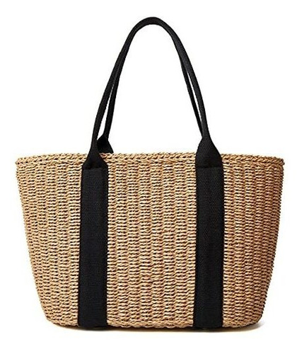 Bolsos De Paja Para Mujer, Bolso Grande De Playa Para Verano