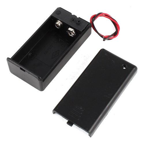 Caixa Case Suporte Bateria 9v Chave On/off + Pino Ac Arduino