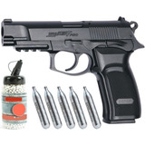 Kit Bersa Thunder 9 Pro Co2 Pistola + Balines + Capsulas Co2