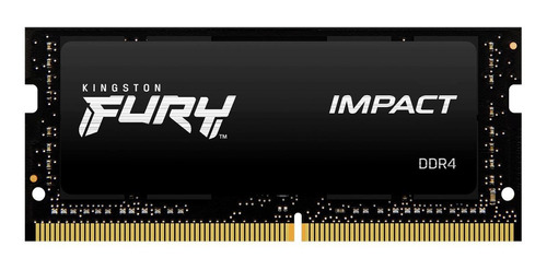 Memória Ram Fury Impact Ddr4 Color Preto 16gb 1 Kingston Kf432s20ib1/16