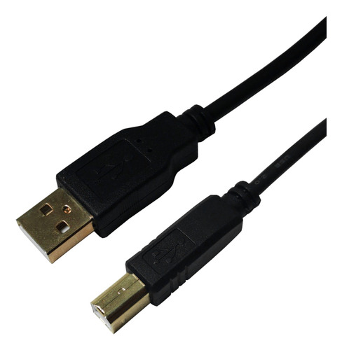 Cabo Usb 2.0 Impressora 5,00 Metrs Compativel Hp Epson Canon