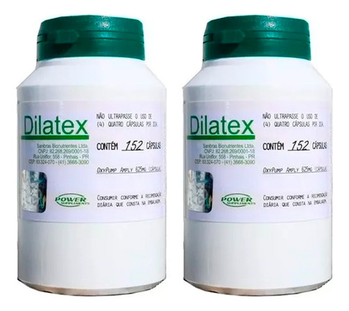 2x Dilatex Extra Pump Original 152 Cáps - Power Suplementos