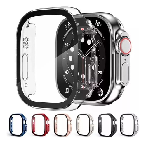 Case Funda Protector Con Vidrio Para Apple Watch Ultra 49mm