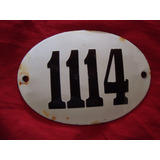 1114 Numero Enlozado Para Casa Antiguo Nunca Colocado