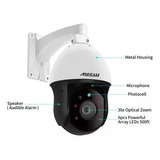 Câmera Asecam Ip Poe 4k Zoom 30x Ip67 Ptz 360º Visão Noturna