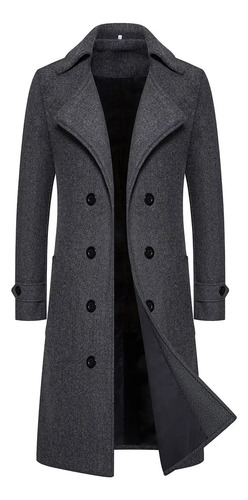 Gabardina De Lana Con Solapa Fina Para Hombre En Otoño E Inv | Envío gratis