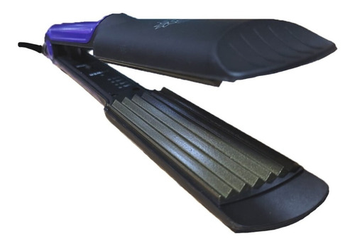 Plancha De Pelo Zig Zag Temperatura Regulable 160°-220° 40w Color Violeta