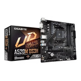 Placa Mãe Gigabyte Para Amd Am4 A520m Ds3h 4xddr4 Matx Cor Preto