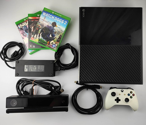 Console Xbox One Fat 500gb Com Controle E Jogos