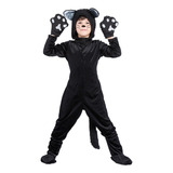 T Halloween Gato Negro Cosplay Niños Mascarada Animal