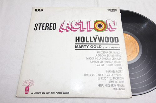 Vinilo Marty Gold Orchestra Stereo Action Goes Hollywood Cf