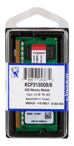 Memória Notebook Kingston 8gb Ddr3 1333mhz Proprietária