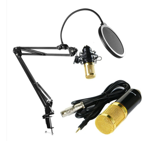Dm800 Pro Condensador Micrófono Kit Con Tarjeta De Sonido.