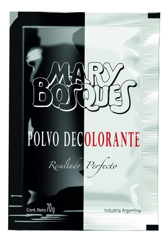  Polvo Decolorante Para Cabello Capilar Mary Bosques X 70g Tono 70 Gr