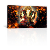 Cuadro Decorativo Canvas Espiritualidad Ganesha Meditando