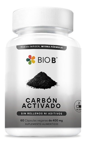 Bio B 60 Cápsulas De Carbón Activado De Coco