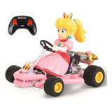 Carrera Mario Kart Peach Con Go Kart Control Remoto Color Rosa