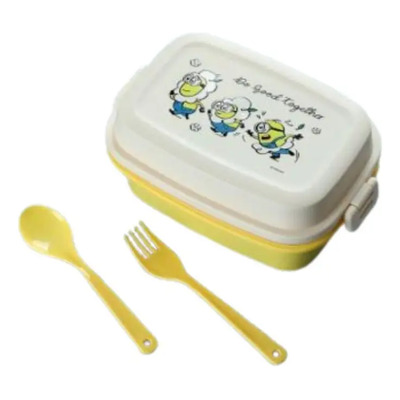 Fiambrera Miniso ******* De Doble Capa Tipo Bento Con Cubier
