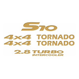 Kit Emblema Adesivo Resinado S10 Tornado 4x4 Kitr25 Fgc