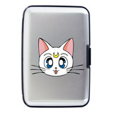 Billetera Aluminio Gato Sailor Moon Tarjetero Port Documento