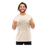 Polera Hombre Stoked Surf Reciclada Crema