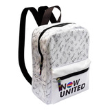 Mochila Now United Branca Cristal 3359 Novidade Autografada