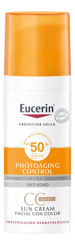 Eucerin Cc Creme Protector Solar Faci - mL a $1898