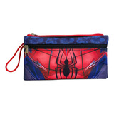 Estuche Escolar Spiderman Hombre Araña Doble Niño