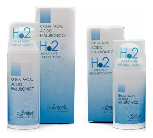 Crema + Sérum Facial Ácido Hialurónico Hidrata Dr. Fontboté 