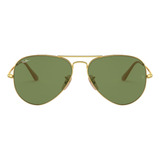 Lente De Sol  Ray-ban  0rb3689 Aviator Metal Ii Polarizado