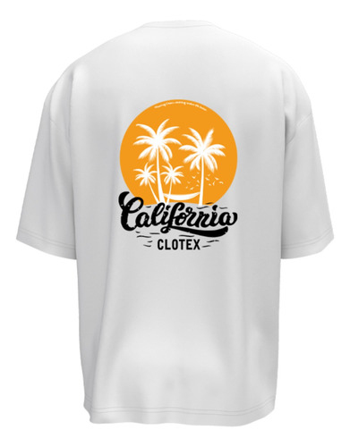 Remera Oversize California Clotex Algodon Peinado Premium