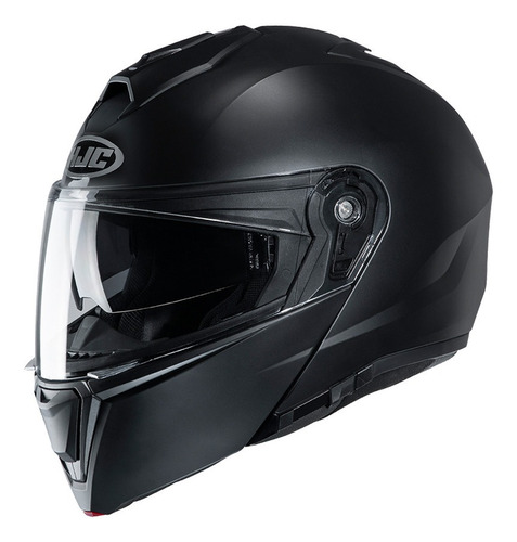 Casco Moto Hjc Rebatible I90 Solido Metal Black - Fas Motos