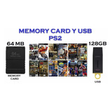 Memory Card Con Funtuna 64mb Con Usb De 128gb Para Ps2 Slim