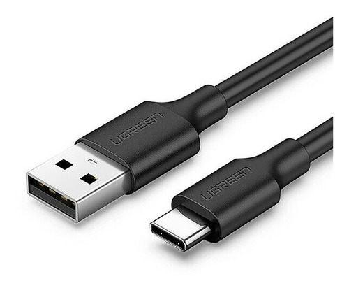 Cable Cargador Ugreen Usb C Niquelado Platinado Usb A 1m